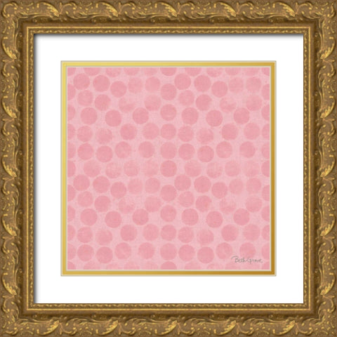 Springtime Bloom Pattern IIIA Gold Ornate Wood Framed Art Print with Double Matting by Grove, Beth