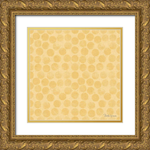 Springtime Bloom Pattern IIID Gold Ornate Wood Framed Art Print with Double Matting by Grove, Beth