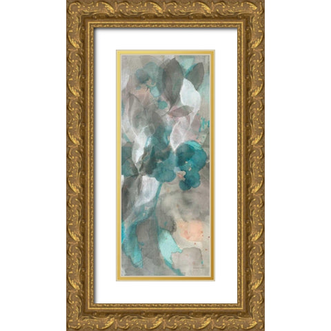 Abstract Nature III Gold Ornate Wood Framed Art Print with Double Matting by Nai, Danhui