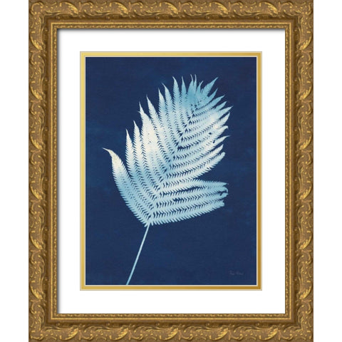 Nature By The Lake - Ferns III Gold Ornate Wood Framed Art Print with Double Matting by Rhue, Piper