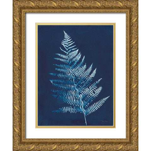 Nature By The Lake - Ferns VI Gold Ornate Wood Framed Art Print with Double Matting by Rhue, Piper