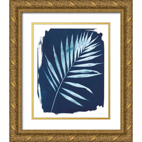 Nature By The Lake - Frond II Gold Ornate Wood Framed Art Print with Double Matting by Rhue, Piper