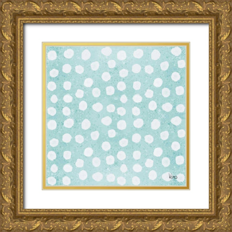 Festive Forest Pattern IXB Gold Ornate Wood Framed Art Print with Double Matting by Charron, Veronique