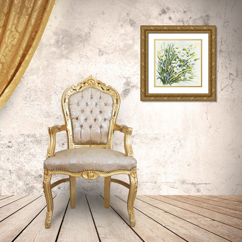 Spring Gold Ornate Wood Framed Art Print with Double Matting by Griggs, Jan