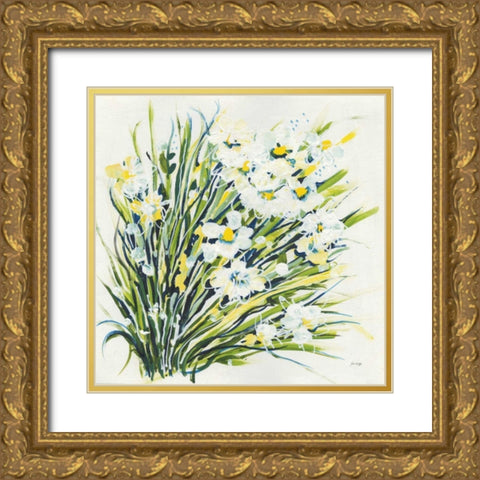 Spring Gold Ornate Wood Framed Art Print with Double Matting by Griggs, Jan