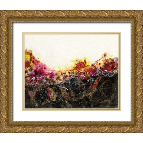 Garden Above Gold Ornate Wood Framed Art Print with Double Matting by Griggs, Jan