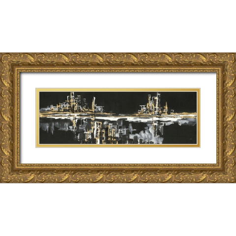 Urban Gold I Gold Ornate Wood Framed Art Print with Double Matting by Paschke, Chris