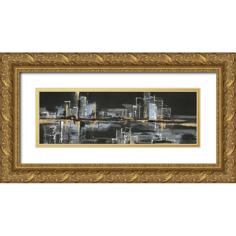 Urban Gold II Gold Ornate Wood Framed Art Print with Double Matting by Paschke, Chris
