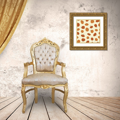 Harvest Village Pattern V Gold Ornate Wood Framed Art Print with Double Matting by Marshall, Laura