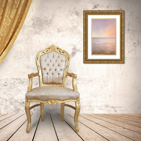 Lake Superior Clouds III Gold Ornate Wood Framed Art Print with Double Matting by Majchrowicz, Alan