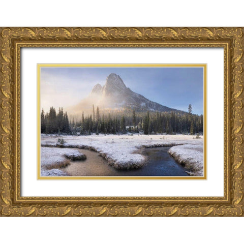 Liberty Bell Mountain I Gold Ornate Wood Framed Art Print with Double Matting by Majchrowicz, Alan