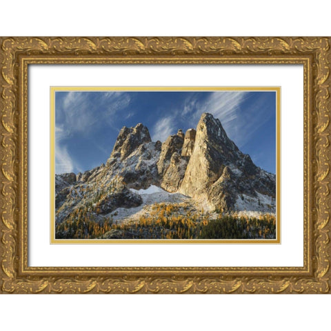Liberty Bell Mountain II Gold Ornate Wood Framed Art Print with Double Matting by Majchrowicz, Alan