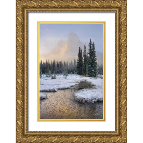 Liberty Bell Mountain III Gold Ornate Wood Framed Art Print with Double Matting by Majchrowicz, Alan