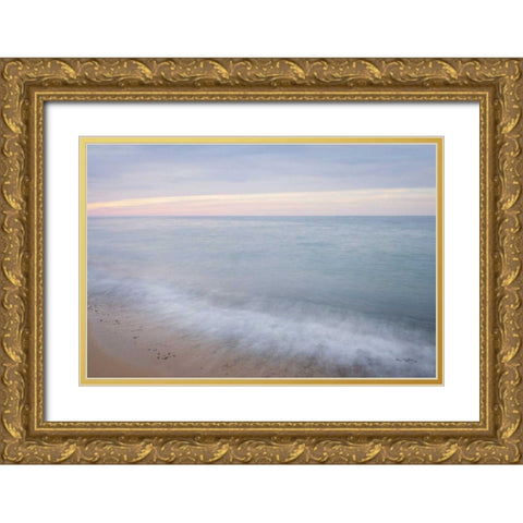 Lake Superior Beach I Gold Ornate Wood Framed Art Print with Double Matting by Majchrowicz, Alan