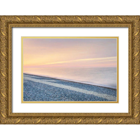 Lake Superior Beach III Gold Ornate Wood Framed Art Print with Double Matting by Majchrowicz, Alan
