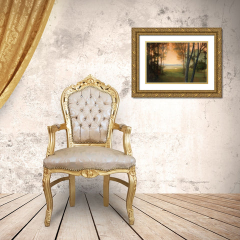 Between the Worlds Gold Ornate Wood Framed Art Print with Double Matting by Purinton, Julia