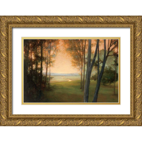Between the Worlds Gold Ornate Wood Framed Art Print with Double Matting by Purinton, Julia