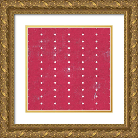 Patriotic Dark Pattern IVB Gold Ornate Wood Framed Art Print with Double Matting by Grove, Beth