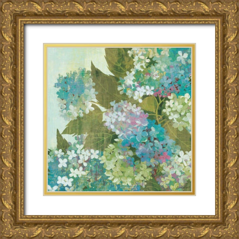 Grandiflora Bloom Gold Ornate Wood Framed Art Print with Double Matting by Lovell, Kathrine
