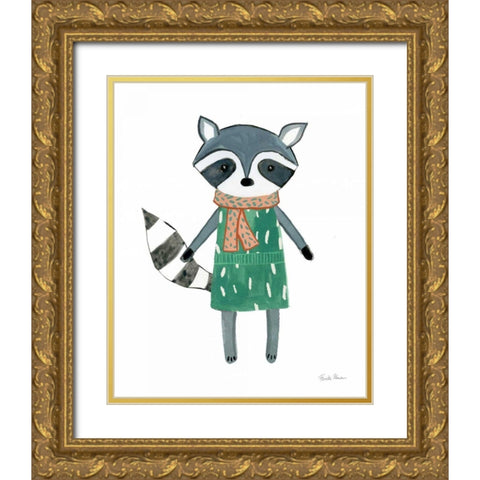 Neighborhood Pals II Gold Ornate Wood Framed Art Print with Double Matting by Zaman, Farida