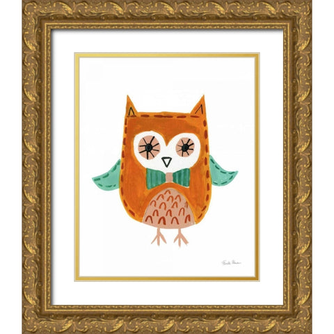 Neighborhood Pals V Gold Ornate Wood Framed Art Print with Double Matting by Zaman, Farida