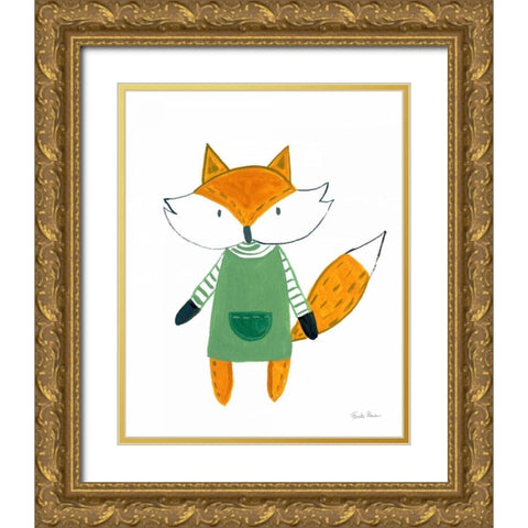 Neighborhood Pals VII Gold Ornate Wood Framed Art Print with Double Matting by Zaman, Farida