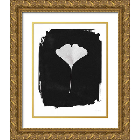 Nature by the Lake Gingko I Black Gold Ornate Wood Framed Art Print with Double Matting by Rhue, Piper