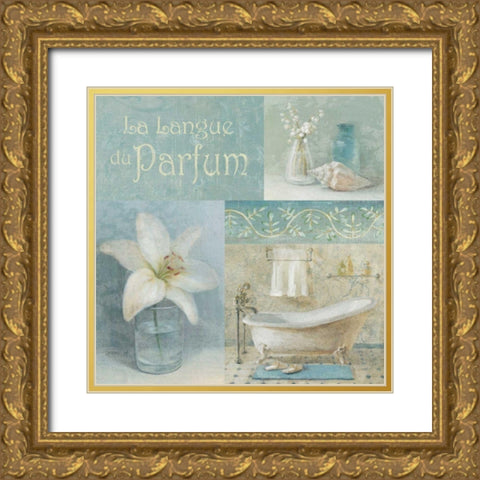 Parfum I Gold Ornate Wood Framed Art Print with Double Matting by Nai, Danhui