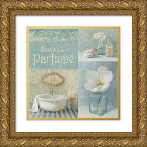 Parfum II Gold Ornate Wood Framed Art Print with Double Matting by Nai, Danhui