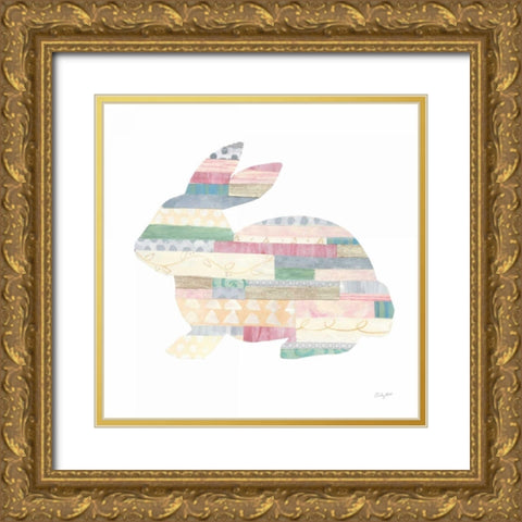 Spring into Easter IV Gold Ornate Wood Framed Art Print with Double Matting by Prahl, Courtney