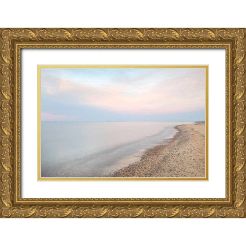 Lake Superior Shoreline I Gold Ornate Wood Framed Art Print with Double Matting by Majchrowicz, Alan