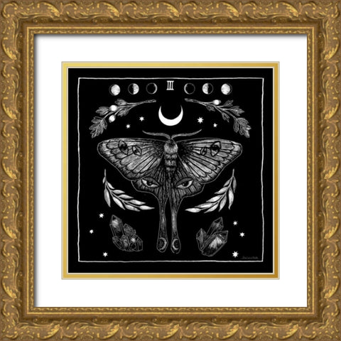 All Hallows Eve III Sq no Words Gold Ornate Wood Framed Art Print with Double Matting by Miller, Sara Zieve