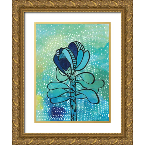 Nourish Gold Ornate Wood Framed Art Print with Double Matting by Mack, Lynn