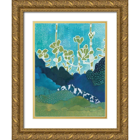 Landscape Gold Ornate Wood Framed Art Print with Double Matting by Mack, Lynn