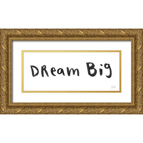 Scandy Baby XII Gold Ornate Wood Framed Art Print with Double Matting by Averinos, Melissa