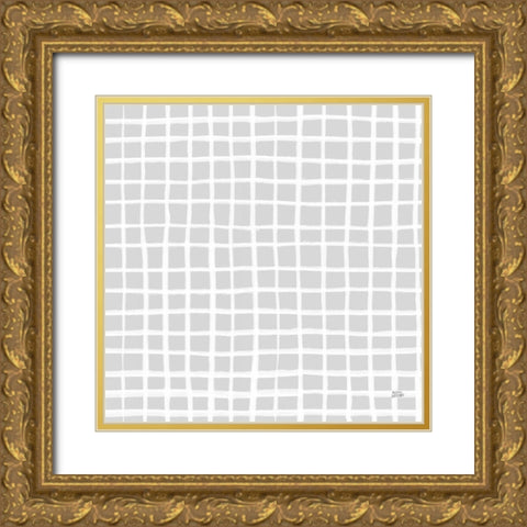 Scandy Baby Pattern ID Gold Ornate Wood Framed Art Print with Double Matting by Averinos, Melissa