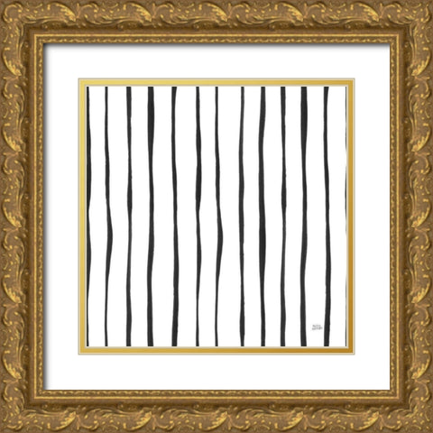 Scandy Baby Pattern VIII Gold Ornate Wood Framed Art Print with Double Matting by Averinos, Melissa