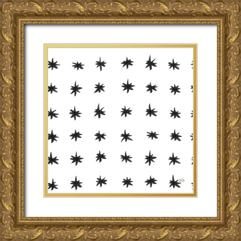 Scandy Baby Pattern IX Gold Ornate Wood Framed Art Print with Double Matting by Averinos, Melissa