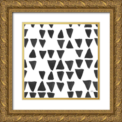 Scandy Baby Pattern XIIIB Gold Ornate Wood Framed Art Print with Double Matting by Averinos, Melissa