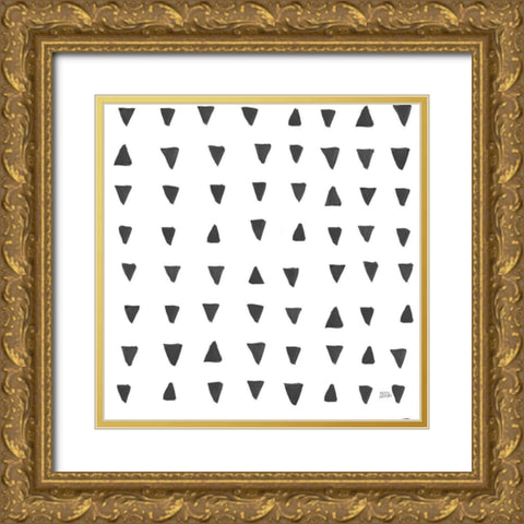 Scandy Baby Pattern XIVB Gold Ornate Wood Framed Art Print with Double Matting by Averinos, Melissa