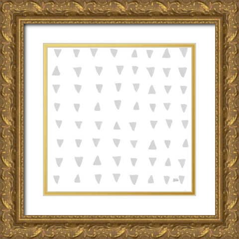 Scandy Baby Pattern XIVC Gold Ornate Wood Framed Art Print with Double Matting by Averinos, Melissa