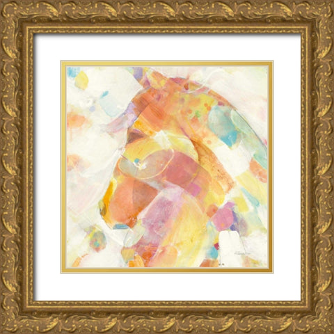 Kaleidoscope Horse II Gold Ornate Wood Framed Art Print with Double Matting by Hristova, Albena
