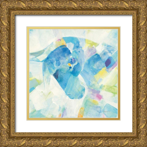 Kaleidoscope Horse IV Gold Ornate Wood Framed Art Print with Double Matting by Hristova, Albena