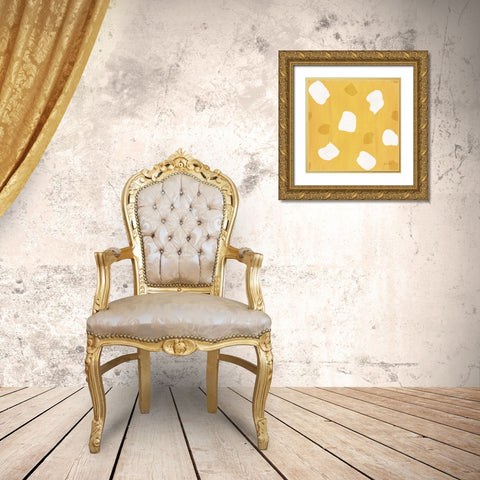 Tutti Frutti Pattern IVD Gold Ornate Wood Framed Art Print with Double Matting by Zaman, Farida