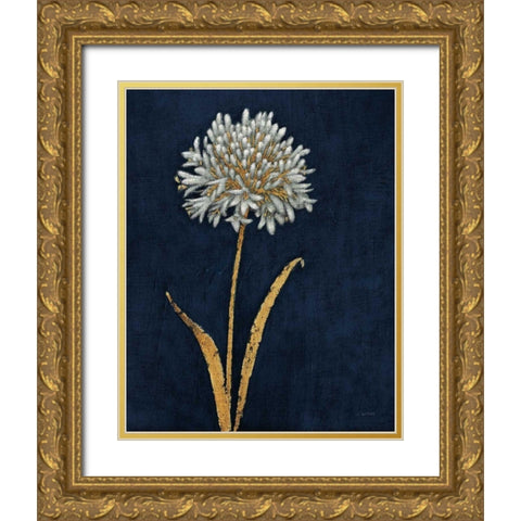 Shimmering Summer I Indigo Crop Gold Ornate Wood Framed Art Print with Double Matting by Wiens, James