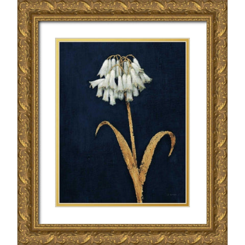 Shimmering Summer II Indigo Crop Gold Ornate Wood Framed Art Print with Double Matting by Wiens, James