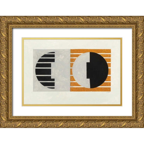 Latitude Gold Ornate Wood Framed Art Print with Double Matting by Schick, Mike