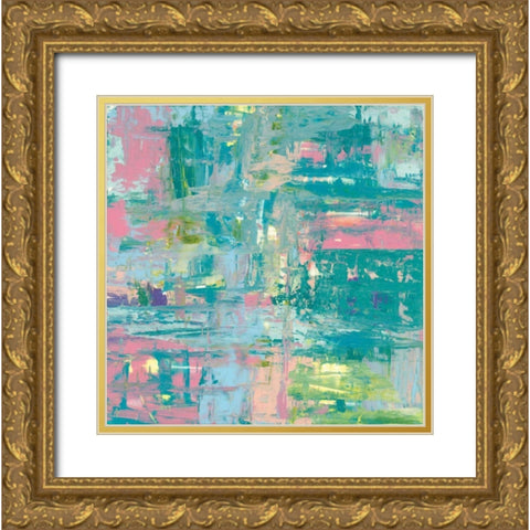 Islands Abstract II Gold Ornate Wood Framed Art Print with Double Matting by Rhue, Piper