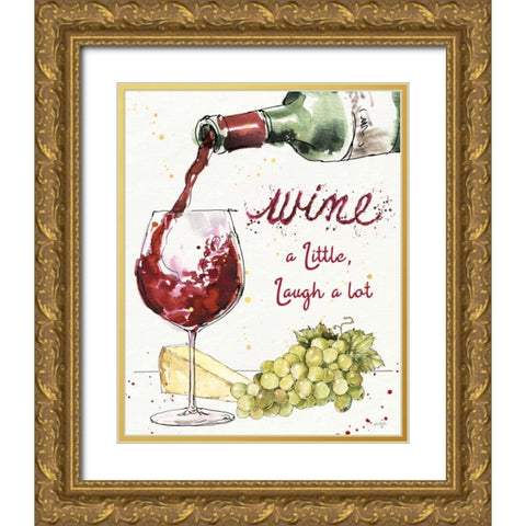 Oaked and Aged V Gold Ornate Wood Framed Art Print with Double Matting by Tavoletti, Anne