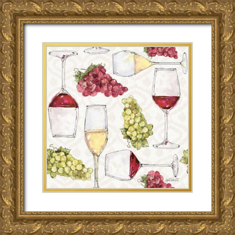 Oaked and Aged Pattern I Gold Ornate Wood Framed Art Print with Double Matting by Tavoletti, Anne